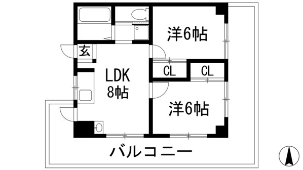 メゾンイン宝塚の物件間取画像